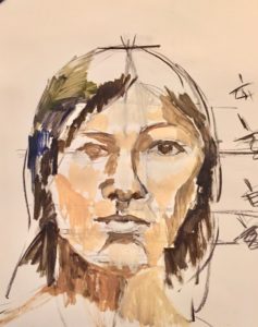 Drawing and painting a portrait